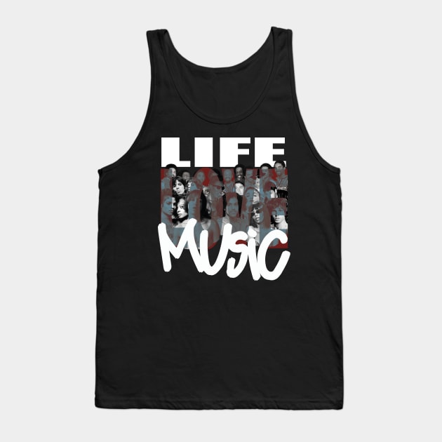 LIFE-LOVE-MUSIC Tank Top by Djourob